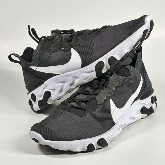 Nike Other - Nike React Element 55 Running Sneaker Mens US Size 11.5 Shoes - Black BQ6166-003